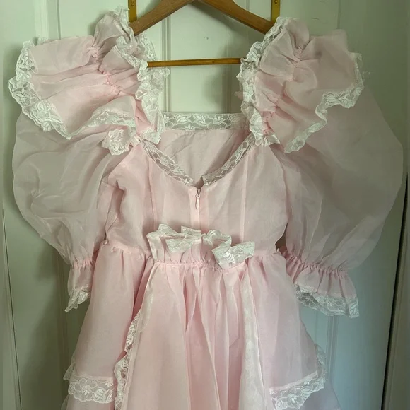 Selkie Duchess Sugarfrill Dress in Baby Soft Pink size Small - Picture 10 of 14